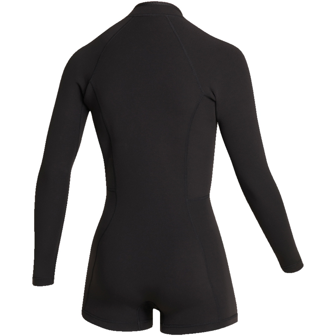 2026 Mystic Womens Lunar 2/2mm Front Zip Long Sleeve Shorty Wetsuit 35000.260070 - Black
